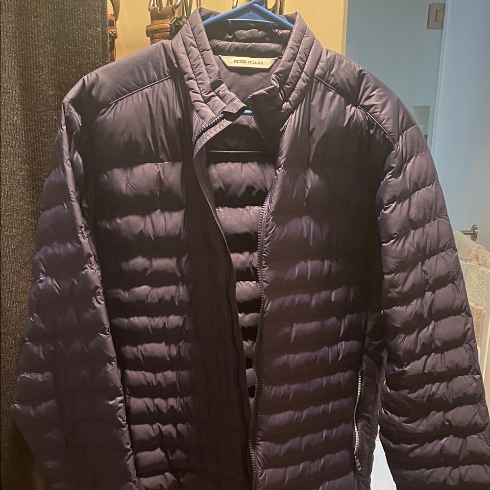 Peter Millar Men's Blue Quilted Jacket